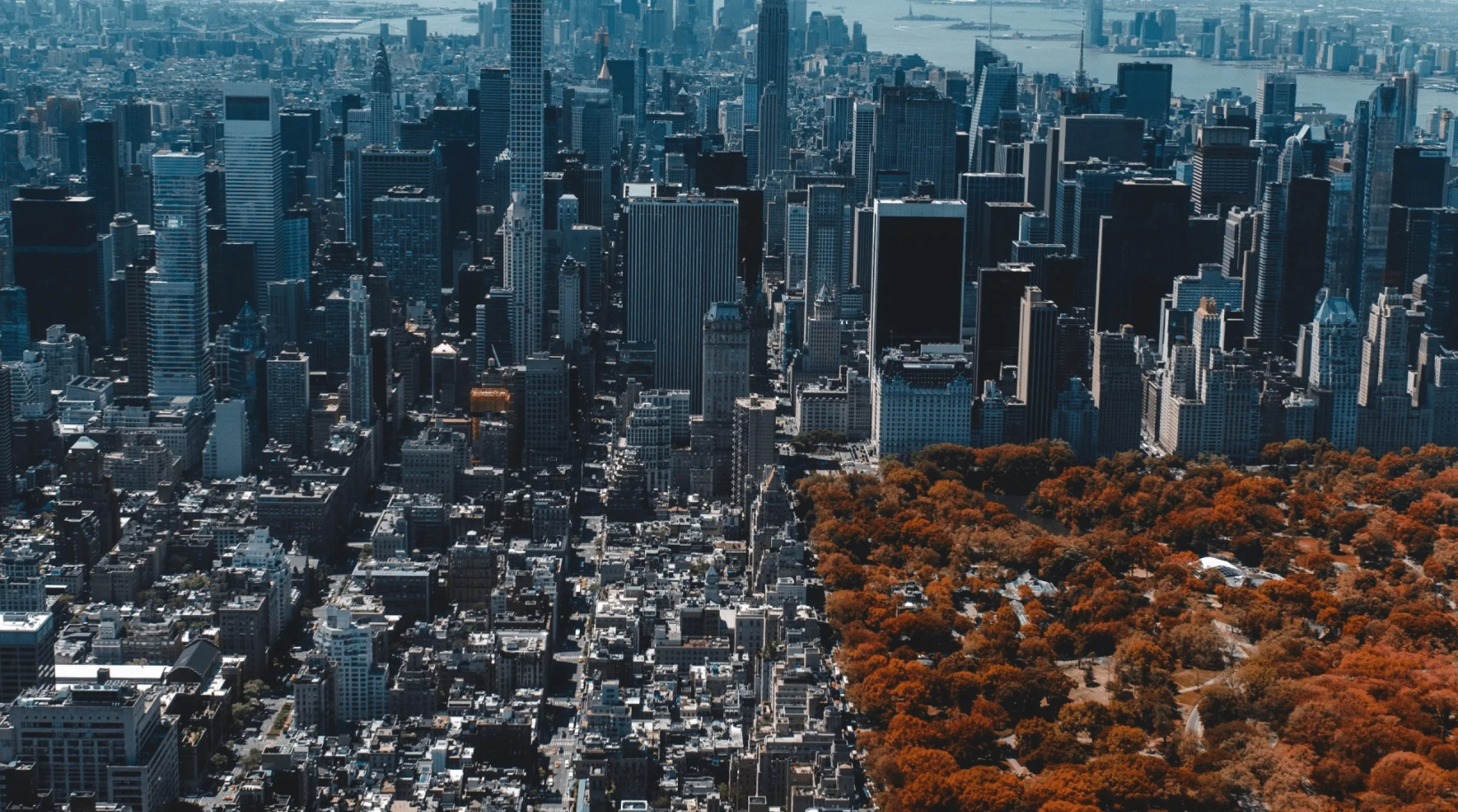 Downtown Manhattan in the fall