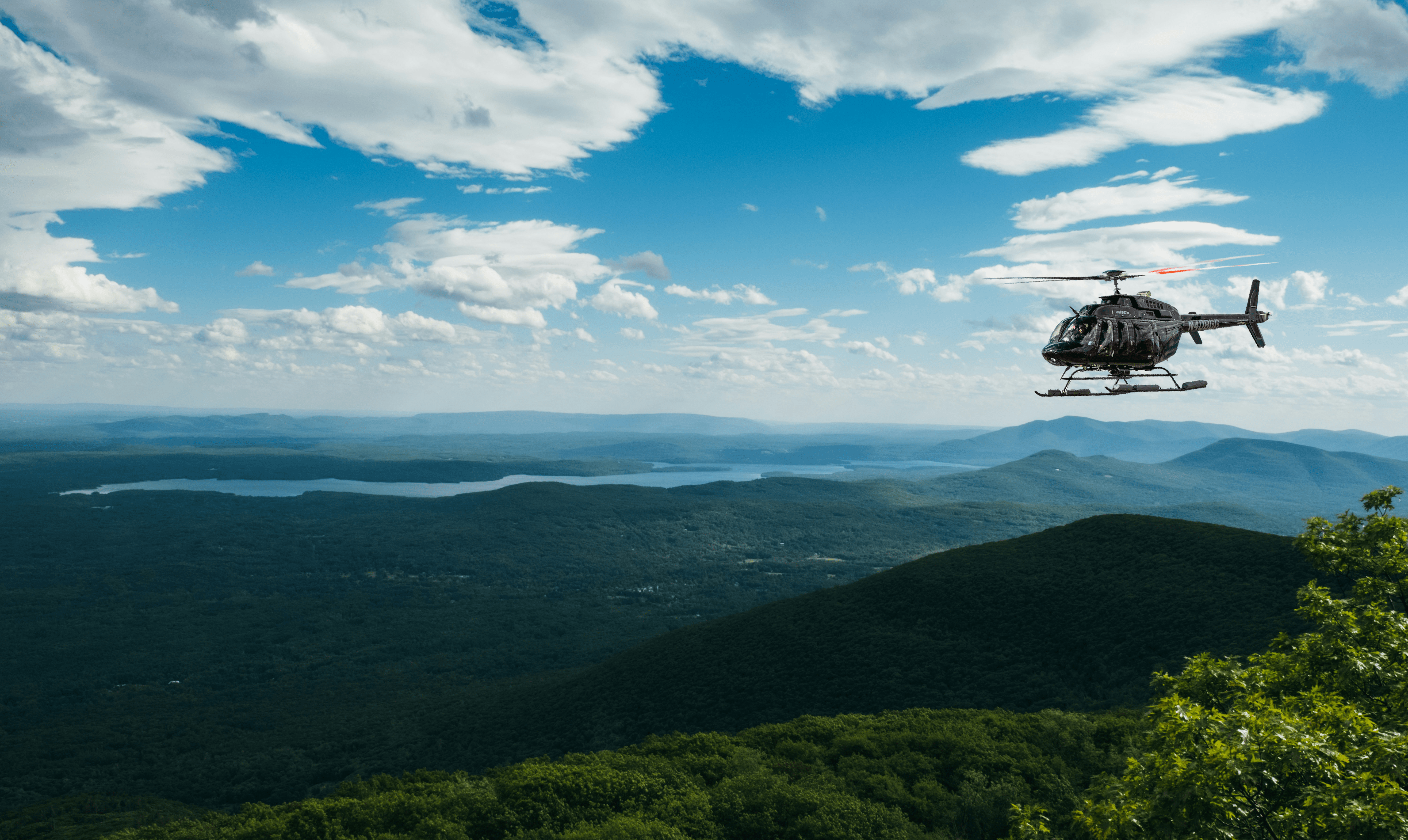 Catskill Mountains Helicopter Charter View With Heli