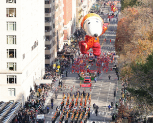 Macys Thanksgiving Parade From The Sky