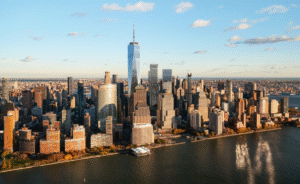 Liberty Tower - sunset - facing east