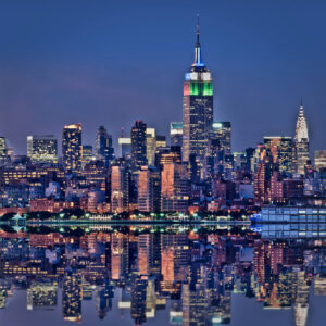 New York Skyline at Night - Empire State Building - iStock.com|Depixart