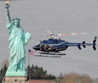 Statue of Liberty close up - HeliNY