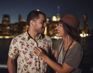 Couple - Skyline - Night - iStock.com monkeybusinessimages