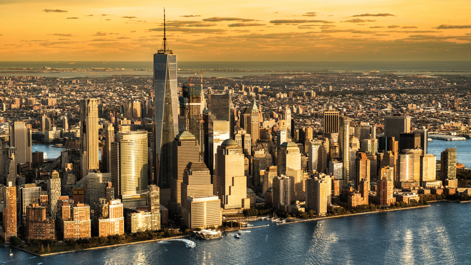 Les monuments incontournables de New York depuis un hélicoptère
