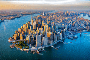 Manhattan Skyline - downtown - iStock.com|Art Wager