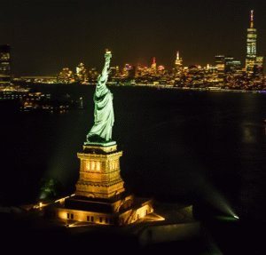 Statue of Liberty - night - iStock.com|simonkr