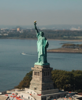 Statue of Liberty - helicopter - close up3